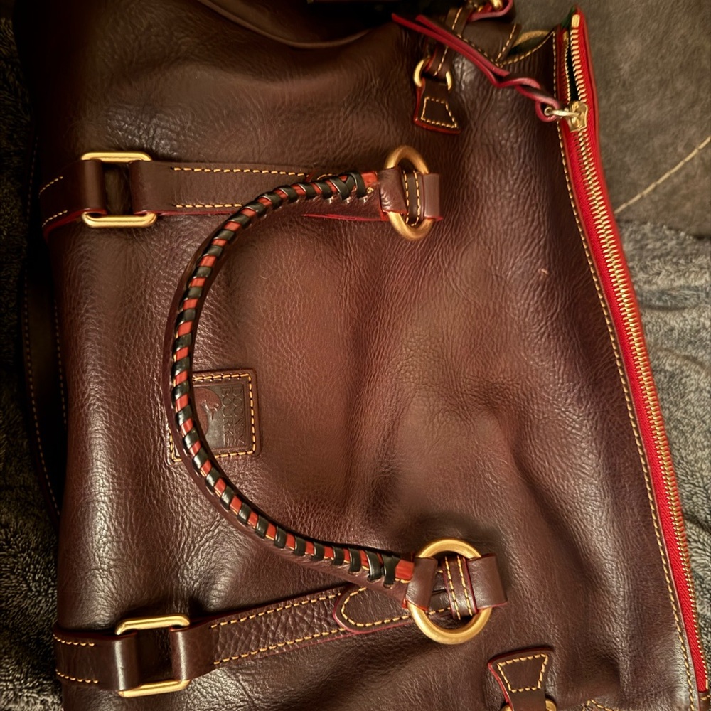 Dooney & Bourke Brown Leather Satchel
